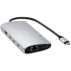 Satechi ST-P8KES USB-C Multiport-Adapter 8K mit Ethernet V3, silber
