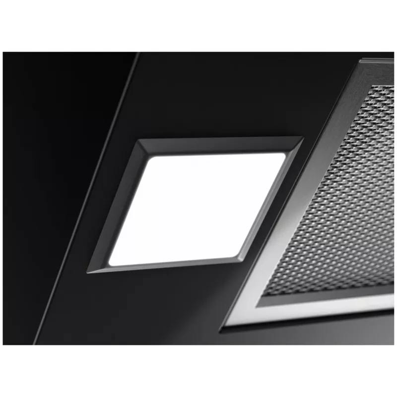 Electrolux LFV626K Kaminhaube, 60 cm (598 mm), max. 575 m³/h (710 m³/h Intensivstufe), 66 dB, LED, Touch-Bedienung, 3 Stufen, kabellose Verbindung zum Kochfeld, schwarz
