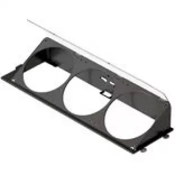 Angled bottom fan bracket HAVN HS 420 black for case fan mounting