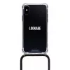 Lookabe Halsketten-Handyhülle für iPhone XS Max, Gold/Schwarz