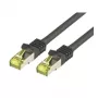 Netzwerkkabel M-Cab CAT7 S-FTP PIMF RJ-45 3m Schwarz