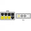 Delock 82397 PCI-Express-Stromadapterkabel, 2x 4-Pin 5,25" auf 8-Pin-PCIe, 12 V, 0,30 m
