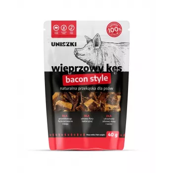 UNISZKI Pork bite Bacon Style Hundesnack 40 g
