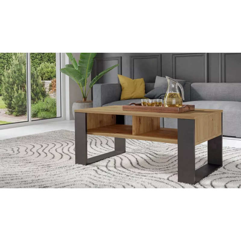 Topeshop MODERN 2P ART CZ Couchtisch / Beistelltisch / Ecktisch Couchtisch rechteckige Form 2 Bein(e)