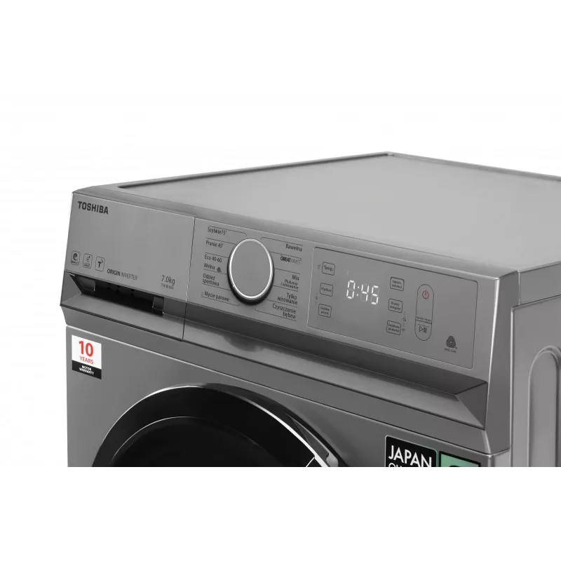 schlank washing machine Toshiba TW-BL80A2PL(SS), 8 kg