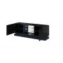 Cama Meble QIU 160 TV-Schrank, MDF, schwarz Hochglanz