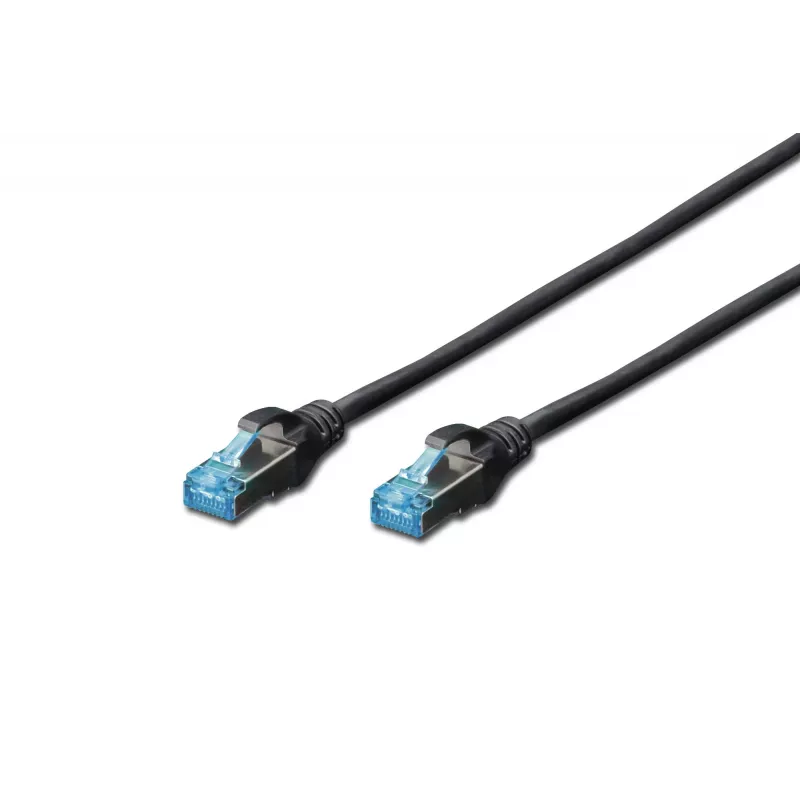 Netzwerkkabel Digitus CAT 5e SF/UTP 1m RJ-45 Schwarz