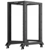 Lanberg Open Rack 22U Schwarz (22HE, 19-Zoll-Rack), Serverrack, Schwarz