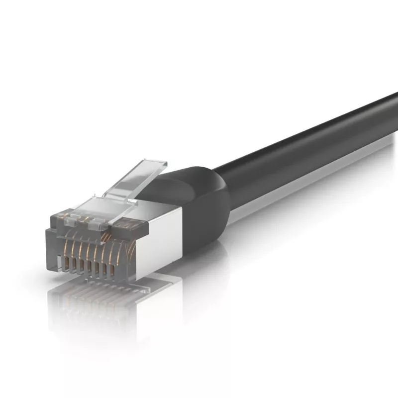 Netzwerkkabel Ubiquiti UACC-CABLE-PATCH-OUTDOOR-2M-BK RJ-45 Cat5e 2m Schwarz