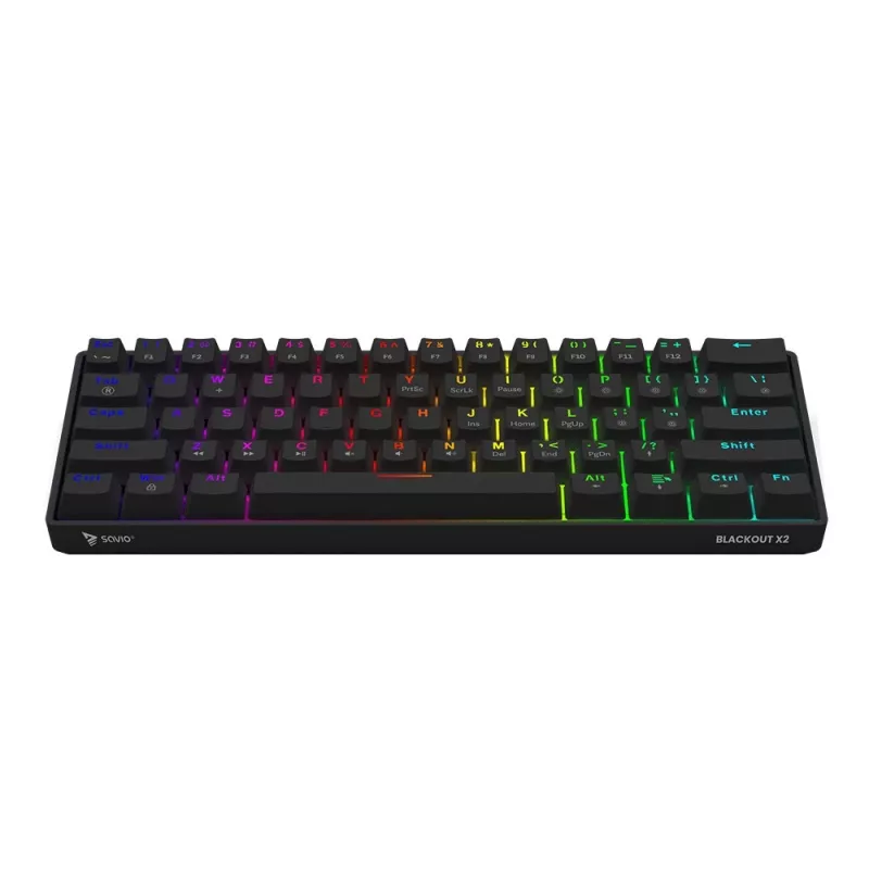 SAVIO BLACKOUT X2 Mechanische Tastatur OUTEMU Red, Hot Swap