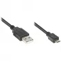 Good Connections - USB-Verbindungskabel - USB 2.0 Typ A (M) -> Micro-USB 2.0 Typ B (M) - 1 m - Schwarz (2510-MB01)