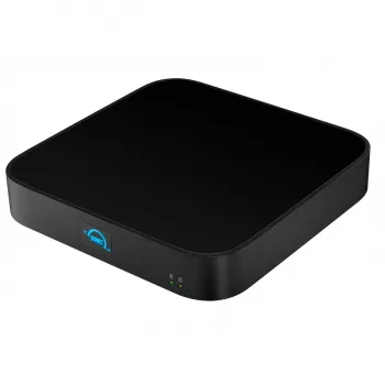 OWC miniStack STX Thunderbolt 4 stapelbares Speichergehäuse mit Hub, 2 Einschübe (SATA + NVMe), Schwarz