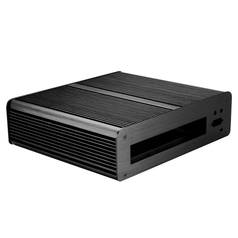 Akasa Euler T Plus Thin Mini-ITX-Gehäuse, Schwarz