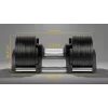 Verstellbare Gusseisen-Hantel Rebel Active 36 kg, automatische 2-kg-Schritte