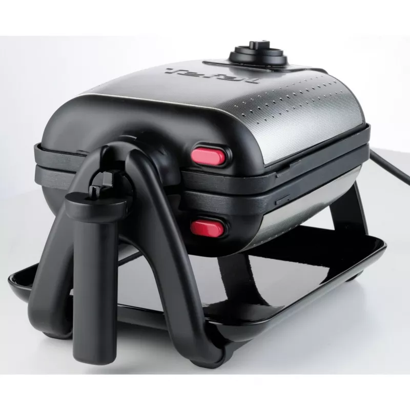 Tefal WM756D Waffeleisen 2 Waffeln 1200 W Schwarz, Edelstahl