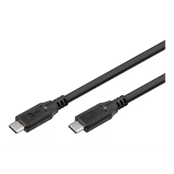 Goobay USB-Kabel C, USB 3.2, 60 W, 5 Gbit/s, Power Delivery, 1 m (1m, USB 3.2 Gen 1, 60W), USB-Kabel
