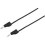 VOLTCRAFT Prüfleitung [Stecker 4 mm - Stecker 4 mm] 2 m Schwarz MSB-300 (MSB-300-2-SW)