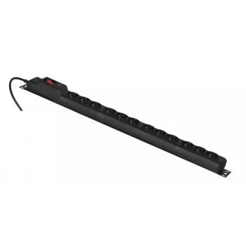 Activejet COMBO 12-fach-Steckdosenleiste 5 m schwarz