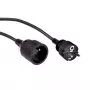 Netzverlängerungskabel LOGON PSPC02 — 2 m Kabel, 1 AC-Steckdose, schwarz