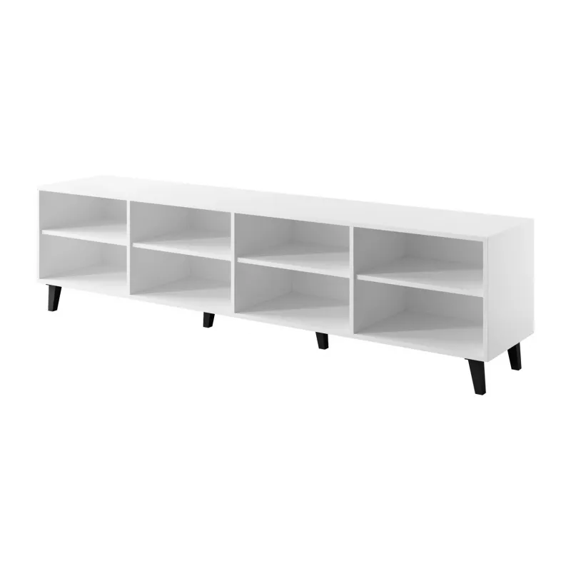 TV-Schrank cama meble BARI 200x42x52 weiß matt — 200×42×52 cm