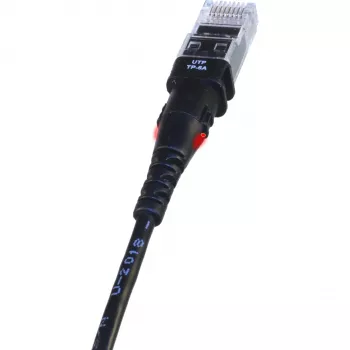 Netzwerkkabel PatchSee TP-6A-U/10 Schwarz 3,1 m Cat6a U/UTP
