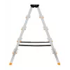 Krause Dopplo 120410 Stehleiter beidseitig begehbar, Aluminium, 2 x 5 Stufen