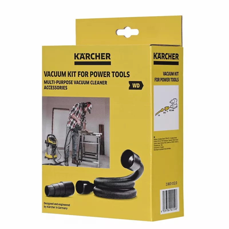Kärcher 2.863-112.0 Saugschlauch-Set mit Adapter für Elektrowerkzeuge