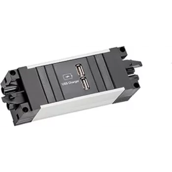 Bachmann STEP ALU 1xUSB A/C 22W Steckdosenleiste (906.10932)