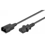 Microconnect PE040605 Stromkabel Schwarz 0,5 m C14-Kupplung C13-Kupplung