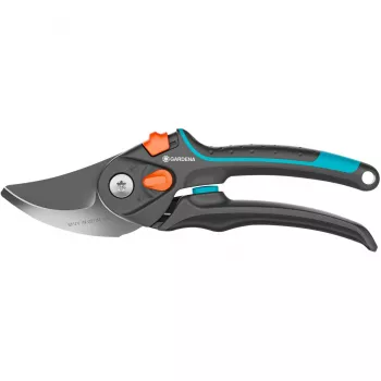 Gartenschere PremiumCut Pro Flex (Grau/türkis, Bypass, stufenlos verstellbare Griffweite)