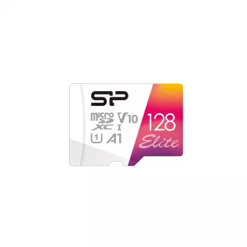 Silicon Power | microSDHC UHS-I Speicherkarte | Elite | 128 GB | microSDHC/SDXC | Flash-Speicher Klasse 10