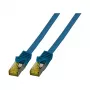 EFB-Elektronik RJ45 Patchkabel Cat.6A S/FTP LSZH Cat.7 Rohkabel Blau 5m