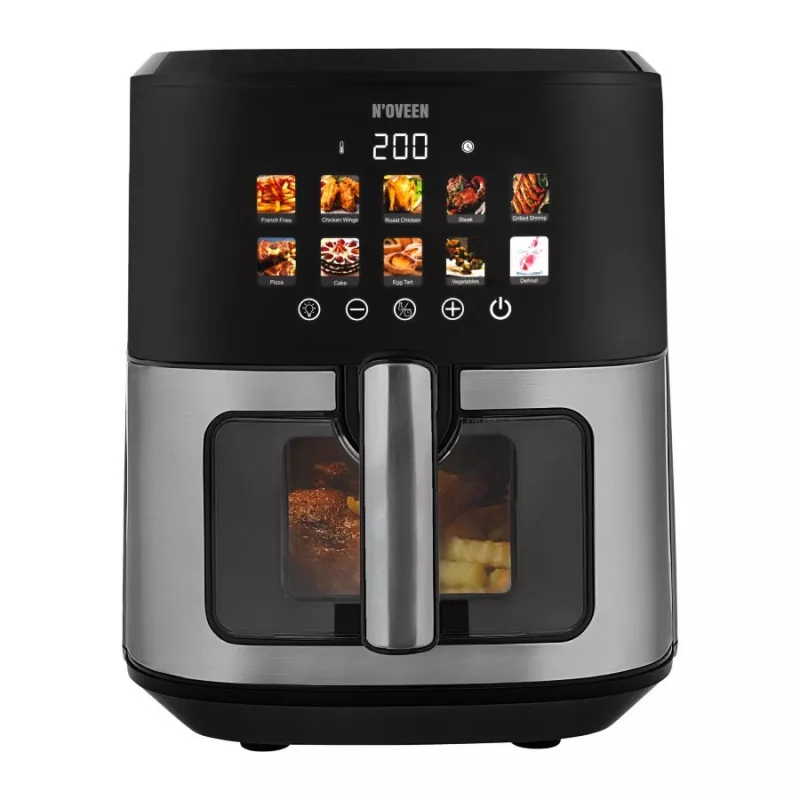N'oveen AF770 X-LINE fettfreie Fritteuse Schwarz, Silber