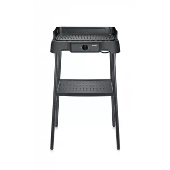 Tisch-Elektrogrill SEVERIN PG 8596, 2000 W, rechteckiger Rost, schwarz, Drehregler