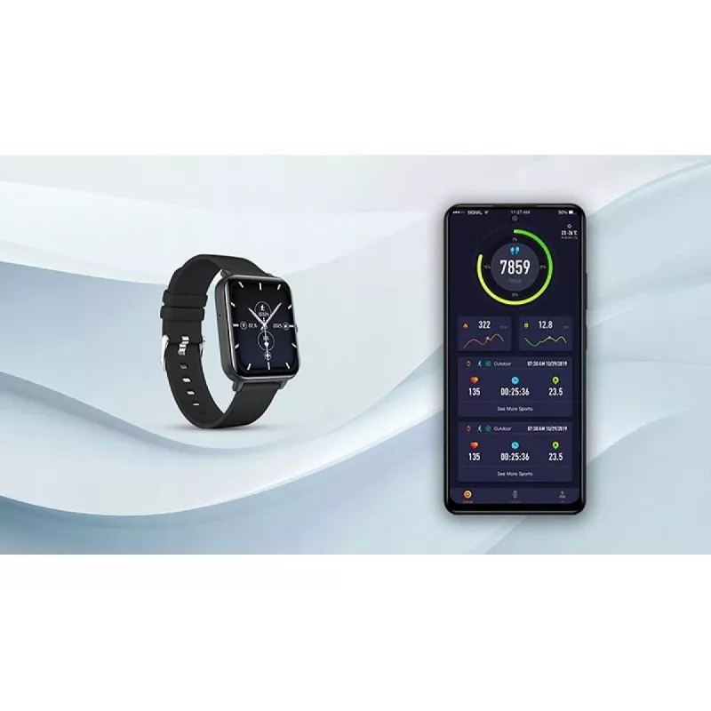 myPhone Watch Classic 2 4,7 cm (1,85 inch) IPS Digital 240 x 284 Pixel Touchscreen Schwarz