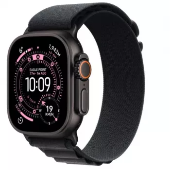 Apple Watch Ultra 3 GPS + Cellular 49mm Black Titanium Gehäuse mit Black Alpine Loop Medium