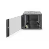 DIGITUS Professional Unique DN-19 09U-6/6-SW - Schrank - Netzwerkschrank - geeignet für Wandmontage - Schwarz, RAL 9005 - 9U - 48,3 cm (19) (DN-19 09U-6/6-SW)