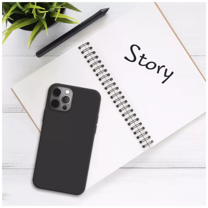Fixed Story Gummi-Rückabdeckung für Samsung Galaxy A17 4G/5G, schwarz