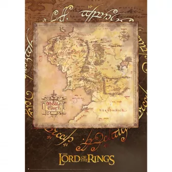 Puzzle 1000 Teile, schmidt spiele Der Herr der Ringe - Mittelerde, Kunstdruck