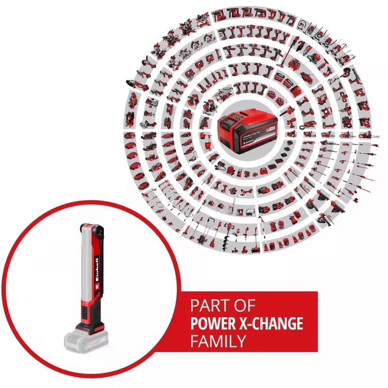 Power X-Change Akku-Leuchte TE-CL 18/1000 S Li - Solo, 18 Volt, LED-Leuchte Rot, ohne Akku und Ladegerät