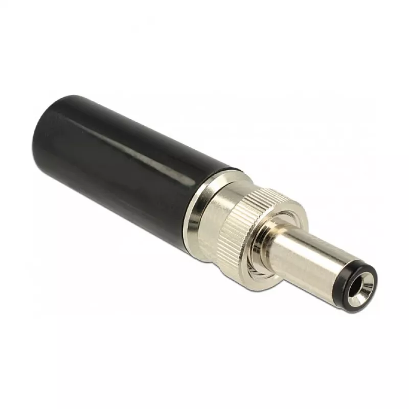 DeLOCK 89915 DC-Stecker 5,5 x 2,1 mm, 12 mm, Löten, 2 A