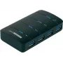 Renkforce 4-Port USB 3.0 Hub, Schwarz