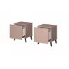 Nachttischschrank cama meble NOVA 44x40x52 cm rosa matt, 1 Schublade, 16 mm Rahmen