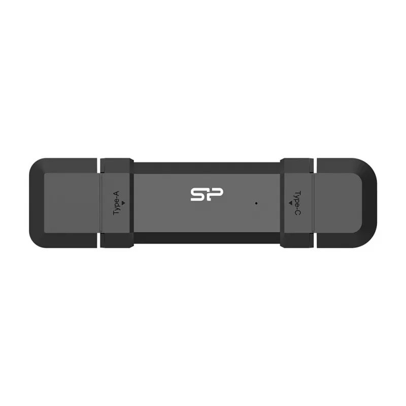 Silicon Power DS72 250 GB Portable-Stick-SSD, USB 3.2 Gen 2, USB-A/USB-C, Schwarz