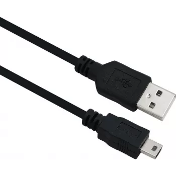 USB-Kabel Helos 288315 USB 2.0 2m USB A Mini-USB B Schwarz