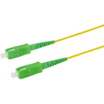 Logilink Professional - Patchkabel - SC/APC Singlemode (M) auf SC/APC Singlemode (M) - 5 m - 2 mm - Glasfaser - Simplex - 9/125 Mikrometer - G.657.A2/OS2 - Halogenfrei - Gelb