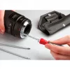 Wiha 27820 System 4 Schraubendreher-Set mit Wechselklingen, 11-teilig, Schlitz/Kreuzschlitz/TORX/Innensechskant, mit Rolltasche, schwarz/rot