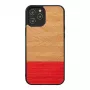 Schutzhülle man and wood für iPhone 12 Pro Max — Herringbone Azalea Schwarz