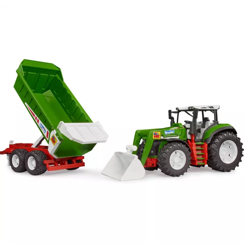 Bruder Roadmax Traktor mit Frontlader und Kippanhänger