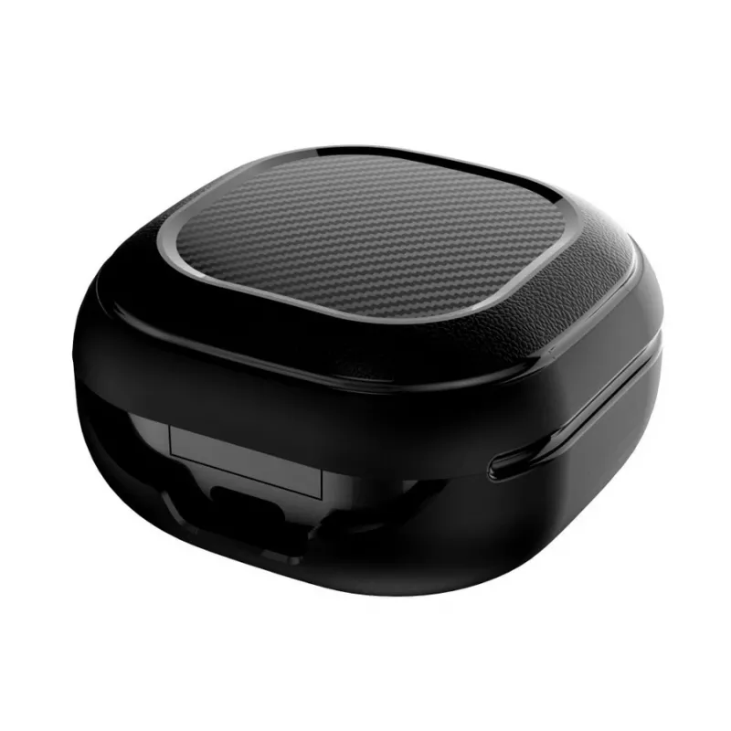 Tech-Protect Rough Carbon Hülle für das Ladecase von Samsung Galaxy Buds 2 Pro/2/Live/Pro, schwarz